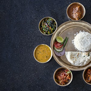 Khandeshi Shev Bhaji Thali